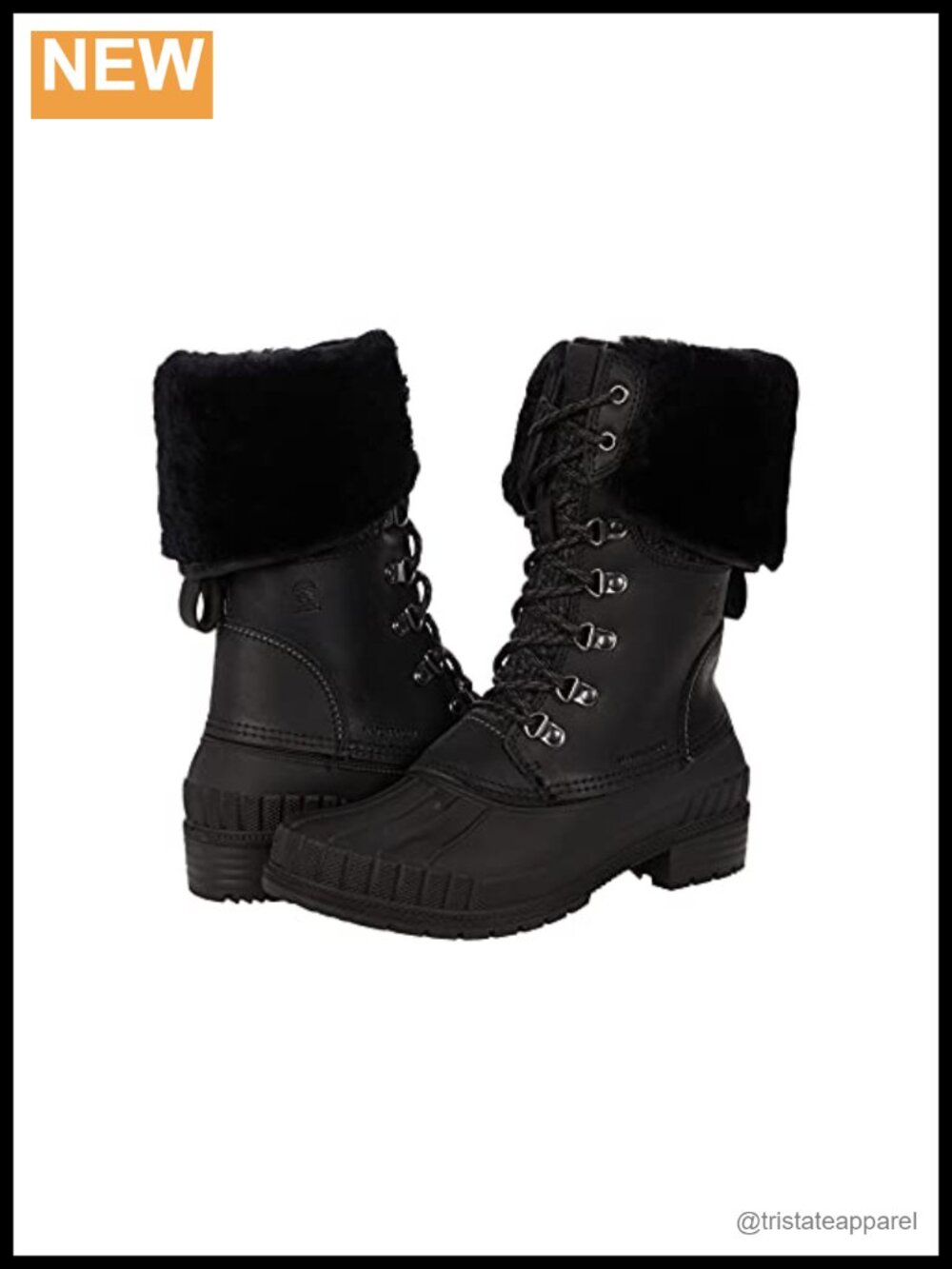 Kamik Sienna F2 Women's Winter Snow Boots Waterproof Leather Mid-Calf Lace-Up